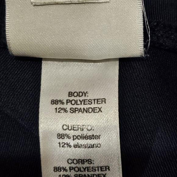 Zenergy by Chicos Navy Blue Athletic Leggings 88% Polyester 12% Spandex Sz 1 (M) - Picture 6 of 6